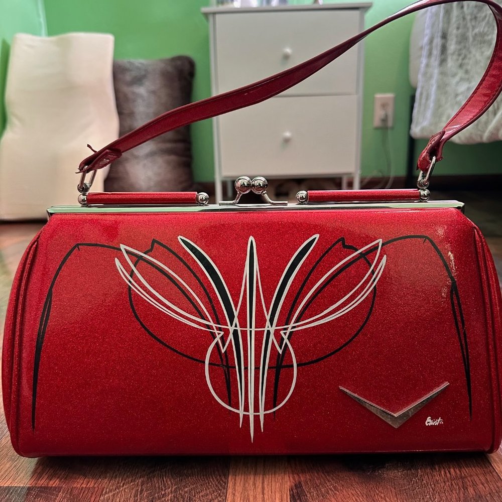 Custom Pinstripe Purse